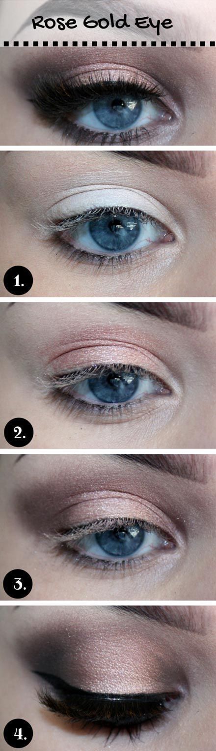 gold-blue-makeup-tutorial-81_6 Gouden blauwe make-up tutorial