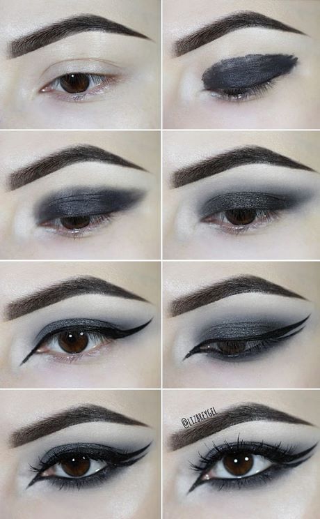 goth-makeup-tutorial-for-brown-eyes-03_13 Goth make-up tutorial voor bruine ogen