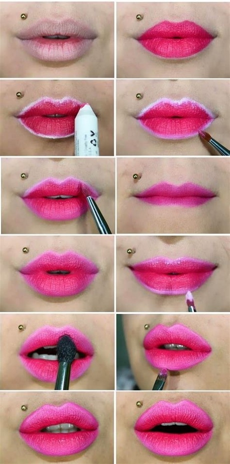 hot-pink-lipstick-makeup-tutorial-26 Hot pink lipstick make-up tutorial
