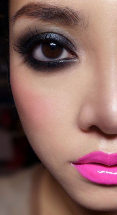 hot-pink-lipstick-makeup-tutorial-26_14 Hot pink lipstick make-up tutorial
