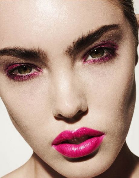 hot-pink-lipstick-makeup-tutorial-26_2 Hot pink lipstick make-up tutorial