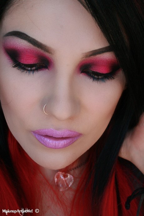hot-pink-lipstick-makeup-tutorial-26_5 Hot pink lipstick make-up tutorial