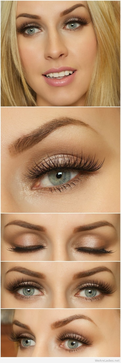 Make-up tutorial bruine ogen bleke huid