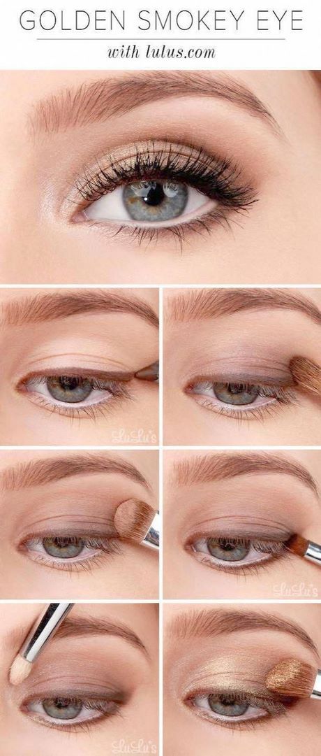 Make - up tutorial voor blauwe ogen en blond haar