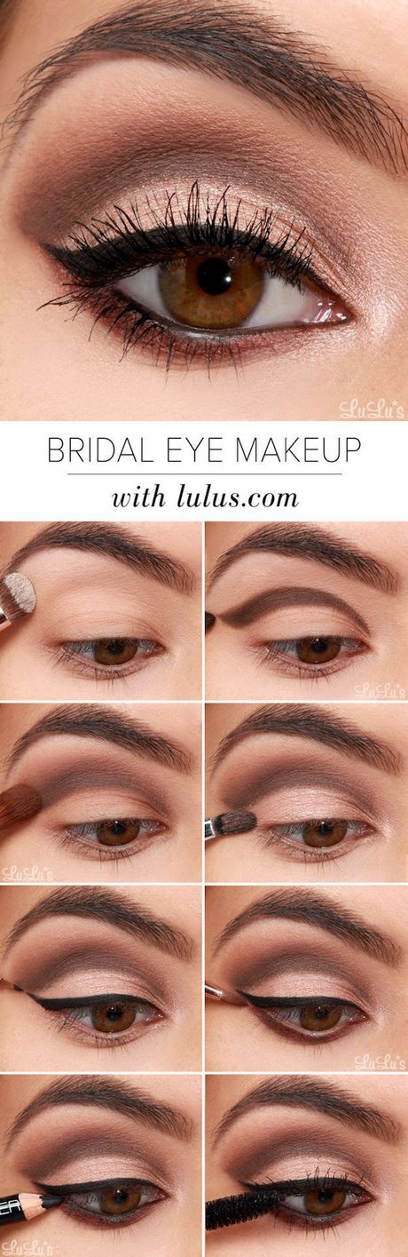 Make - up tutorial voor bruine ogen vallen