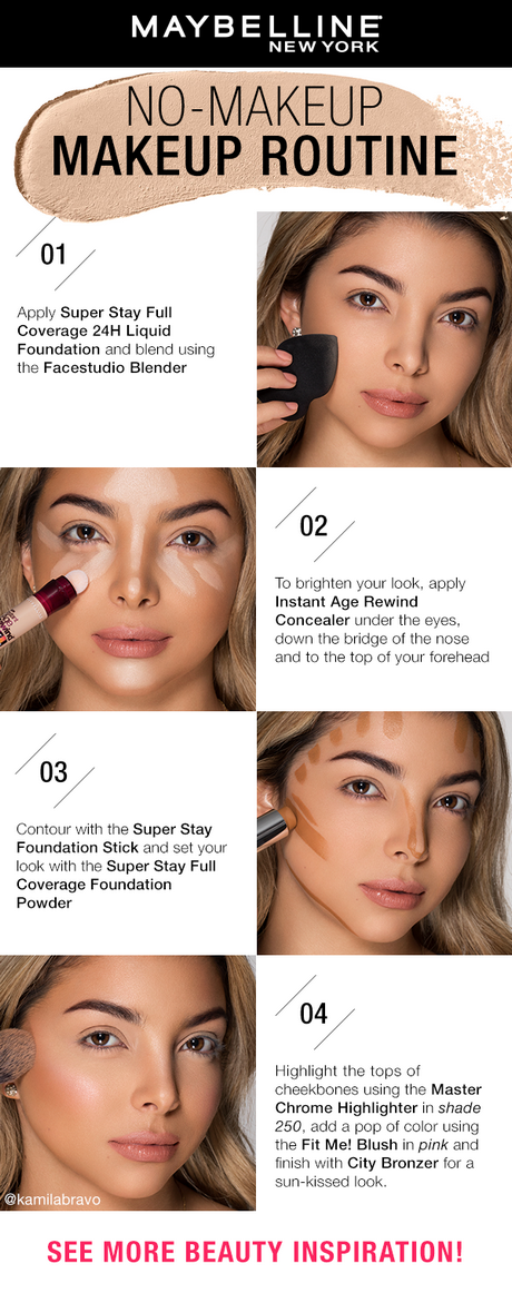 makeup-tutorial-foundation-for-beginners-20_4 Makeup tutorial basis voor beginners