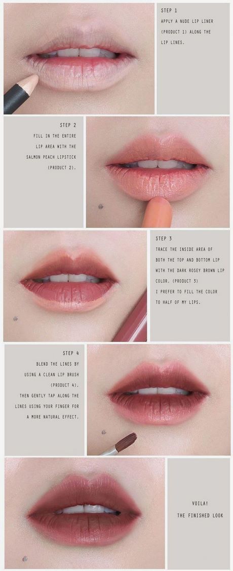 peach-lipstick-makeup-tutorial-14_18 Peach lipstick make-up tutorial
