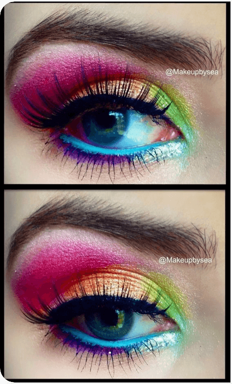pink-glitter-eye-makeup-tutorial-53 Roze glitter oog make-up tutorial