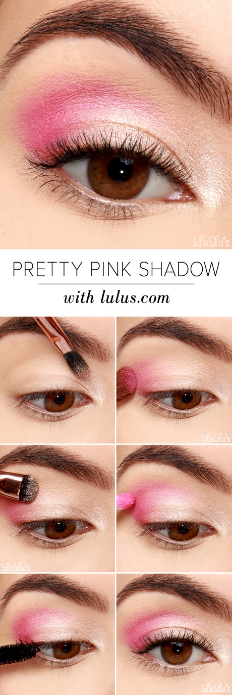 pink-glitter-eye-makeup-tutorial-53_7 Roze glitter oog make-up tutorial