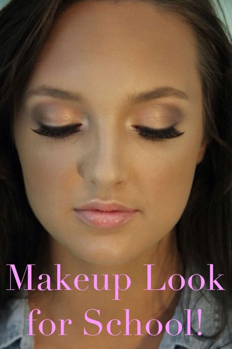 school-makeup-tutorial-for-high-school-brown-eyes-07 School make - up tutorial voor middelbare school bruine ogen