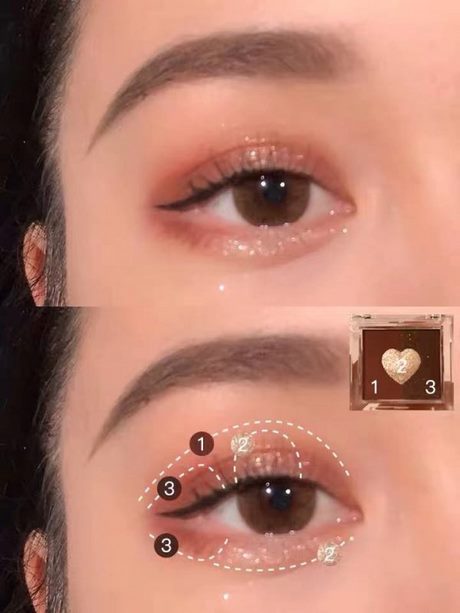 School make - up tutorial voor middelbare school bruine ogen