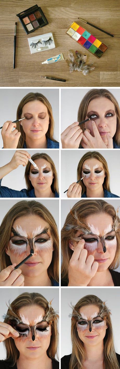 simple-owl-makeup-tutorial-98_16 Eenvoudige uil make-up tutorial