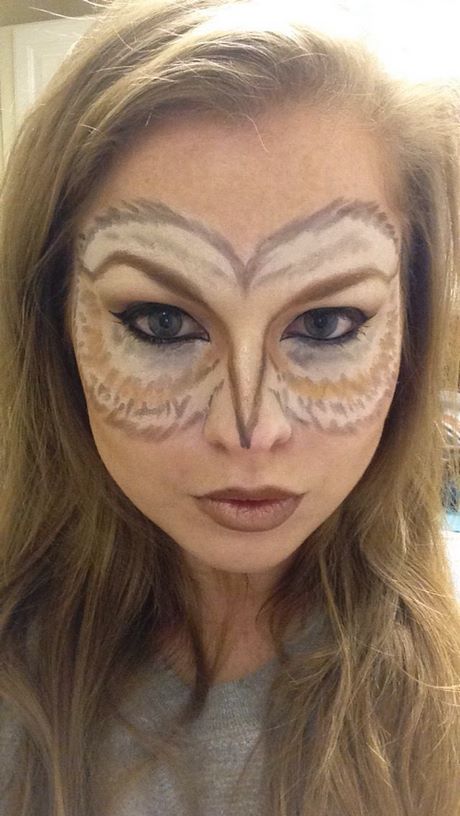 simple-owl-makeup-tutorial-98_20 Eenvoudige uil make-up tutorial
