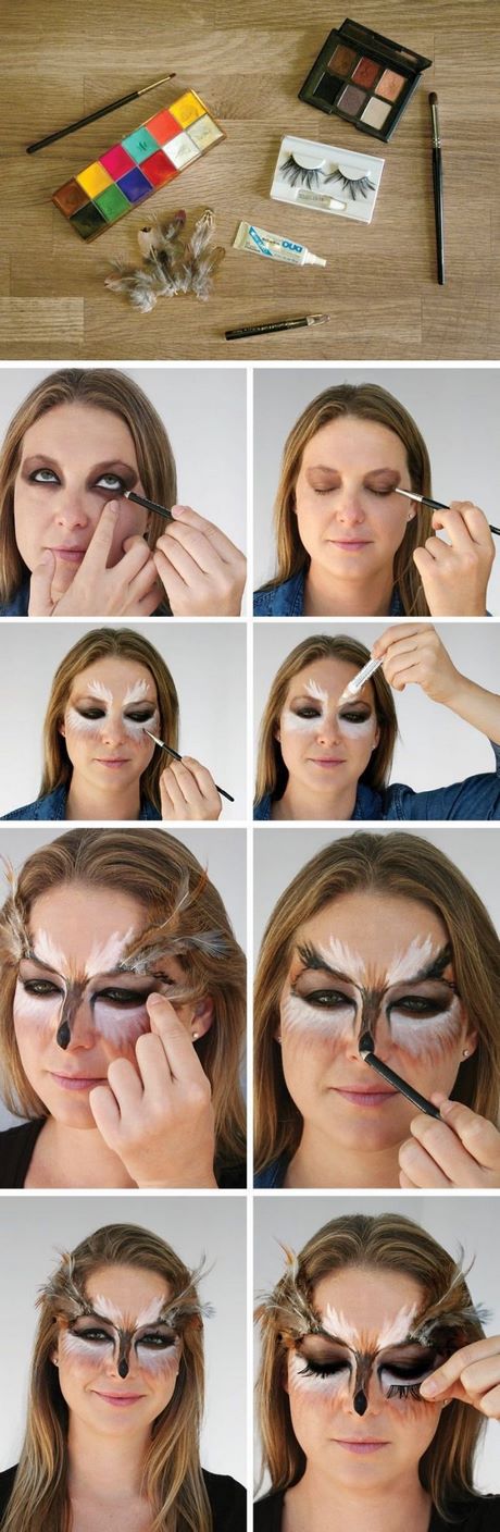 simple-owl-makeup-tutorial-98_3 Eenvoudige uil make-up tutorial