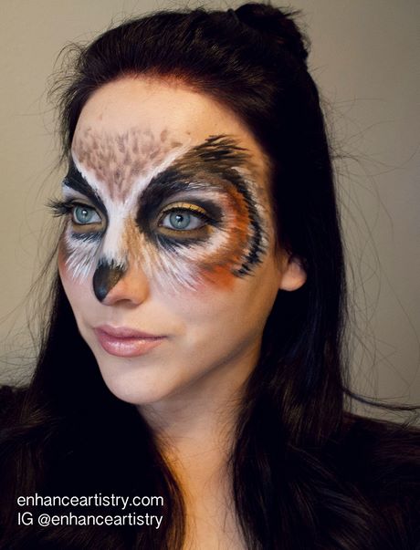 simple-owl-makeup-tutorial-98_9 Eenvoudige uil make-up tutorial