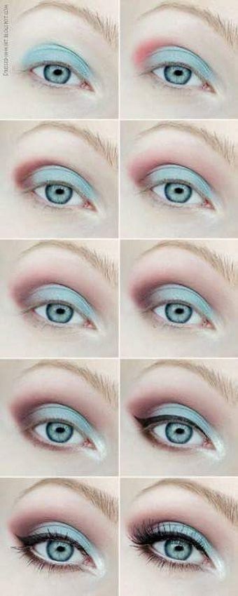 Lente make - up tutorial voor blauwe ogen