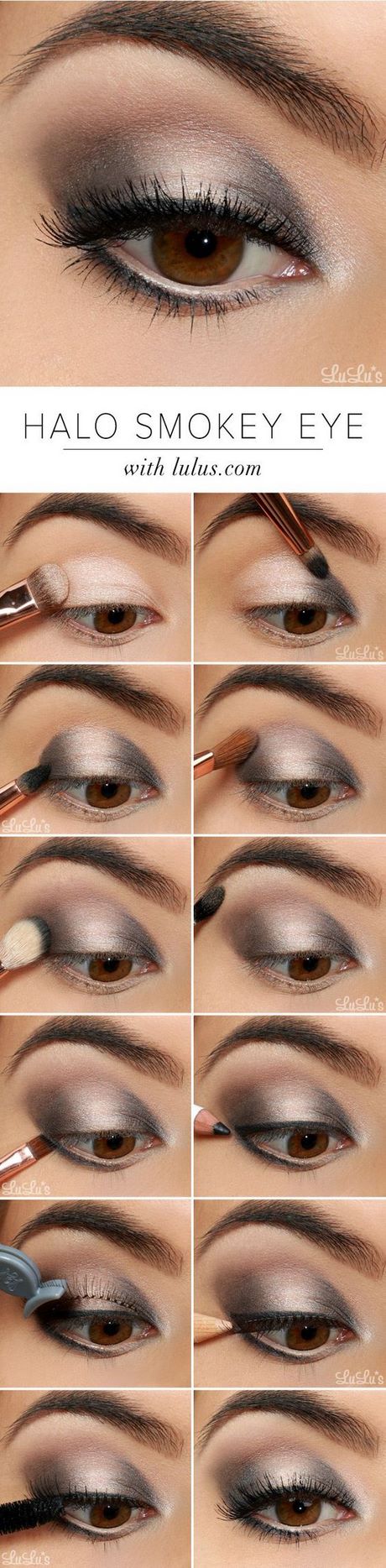 Warm smokey eye make-up tutorial