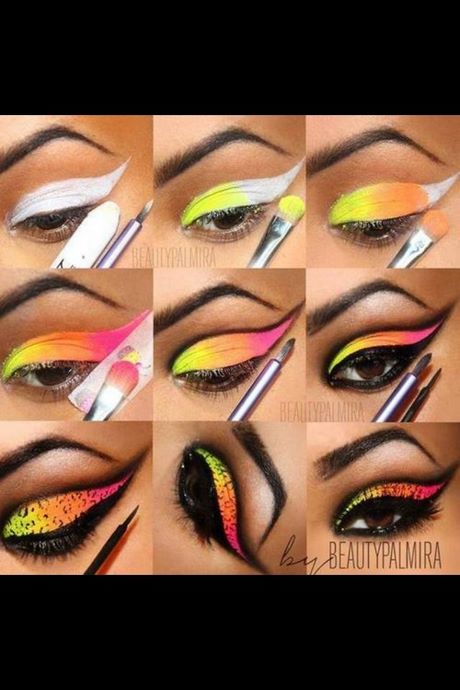 bright-colors-makeup-tutorial-35 Heldere kleuren make-up tutorial