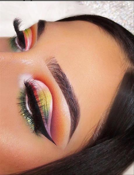 bright-colors-makeup-tutorial-35_7 Heldere kleuren make-up tutorial