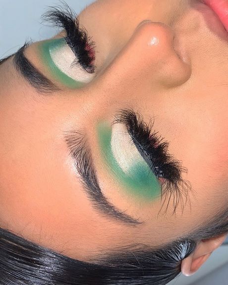 bright-green-makeup-tutorial-34_10 Bright green make-up tutorial
