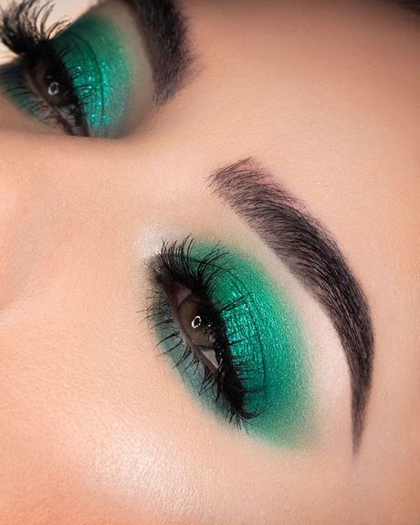 bright-green-makeup-tutorial-34_7 Bright green make-up tutorial
