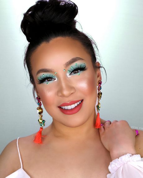 bright-green-makeup-tutorial-34_8 Bright green make-up tutorial