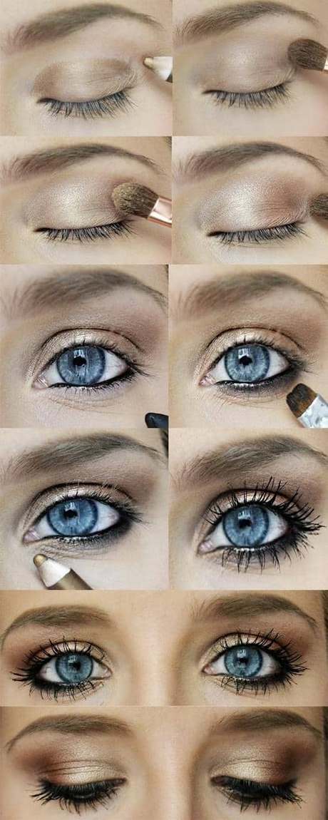 bronze-gold-eye-makeup-tutorial-27_18 Bronzen gouden oog make-up tutorial