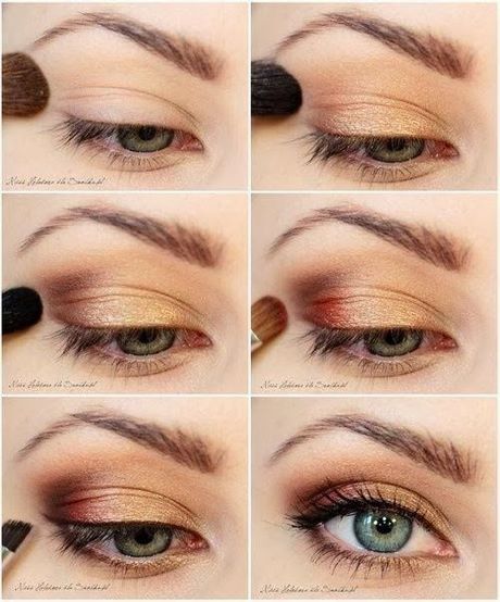 bronze-gold-eye-makeup-tutorial-27_19 Bronzen gouden oog make-up tutorial