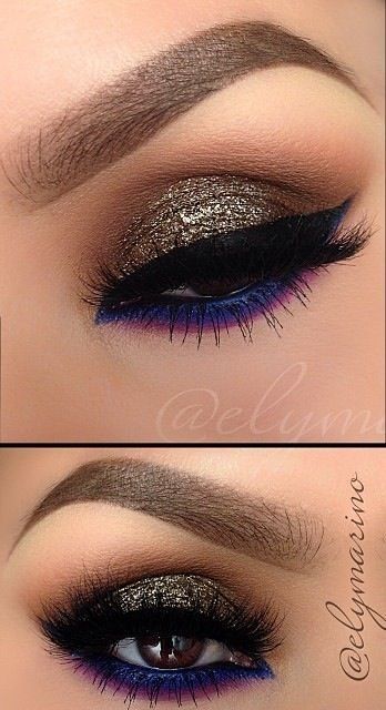 bronze-gold-eye-makeup-tutorial-27_8 Bronzen gouden oog make-up tutorial