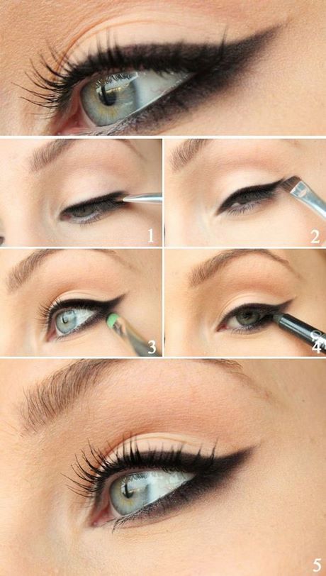 cat-eye-makeup-tutorial-simple-25_13 Cat eye make-up tutorial eenvoudig