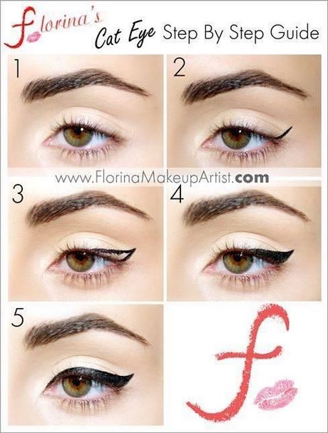 cat-eye-makeup-tutorial-simple-25_6 Cat eye make-up tutorial eenvoudig