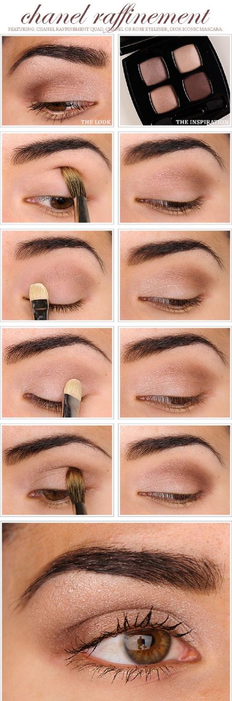 Oog make - up tutorial voor donkerbruine ogen