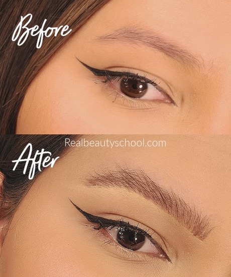 eyebrow-makeup-tutorial-for-thick-eyebrows-26 De tutorial van de wenkbrauwmake-up voor dikke wenkbrauwen