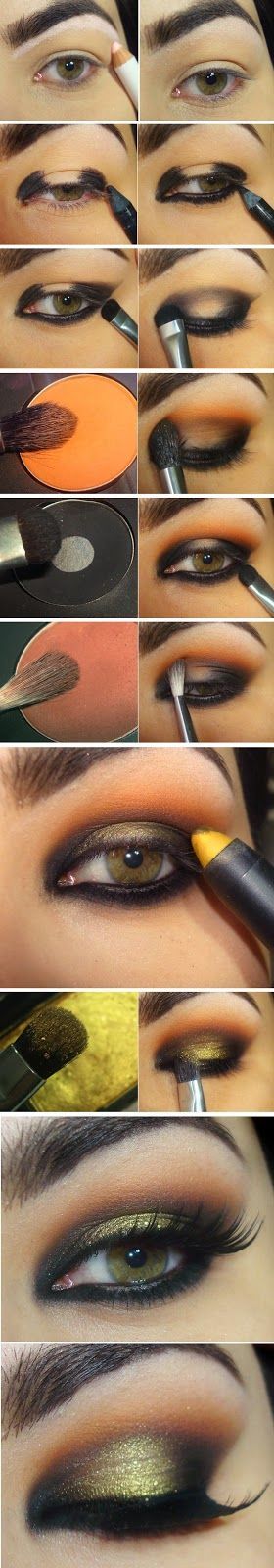 gold-and-black-smokey-eye-makeup-tutorial-35_10 Gouden en zwarte smokey eye make-up tutorial