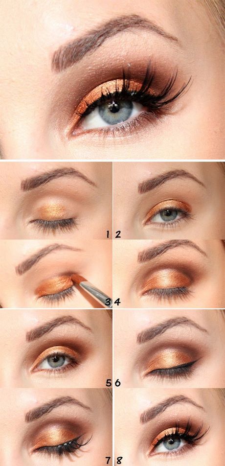 gold-and-brown-eye-makeup-tutorial-21_10 Gouden en bruine oog make-up tutorial