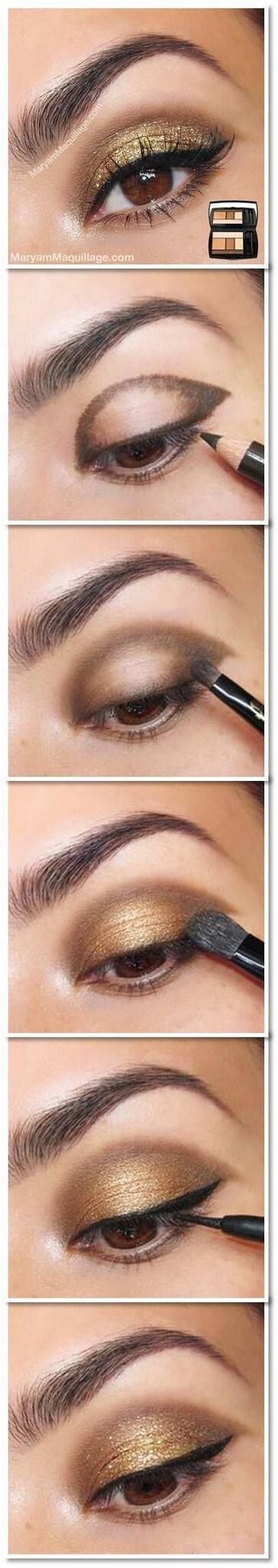 gold-bronze-eye-makeup-tutorial-97_18 Gouden bronzen oog make-up tutorial