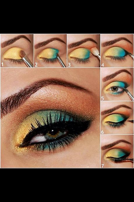 green-and-yellow-makeup-tutorial-86_15 Groene en gele make-up tutorial