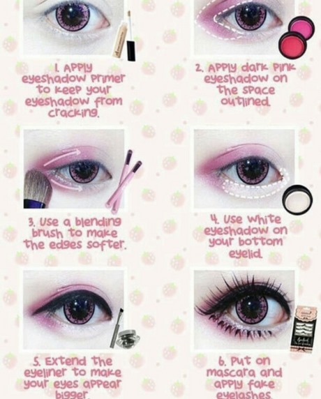 japanese-doll-eye-makeup-tutorial-80_7 Japanse pop oog make-up tutorial
