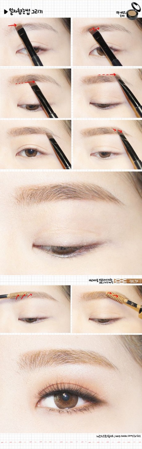 korean-eyebrow-makeup-tutorial-28_4 Koreaanse wenkbrauw make-up tutorial