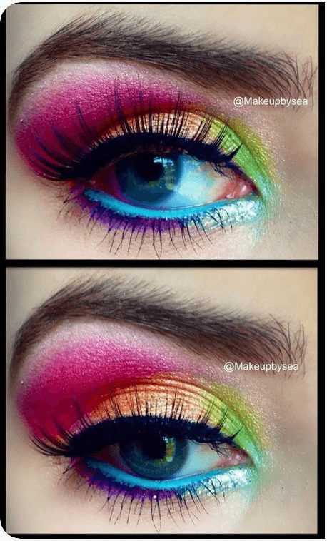 makeup-tutorial-bright-colors-45_7 Make-up tutorial heldere kleuren