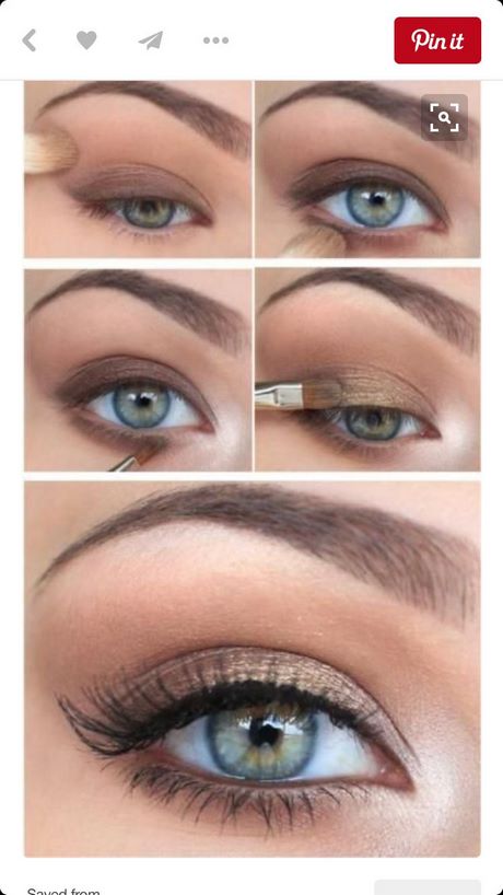 Make - up tutorial voor blauw groene ogen