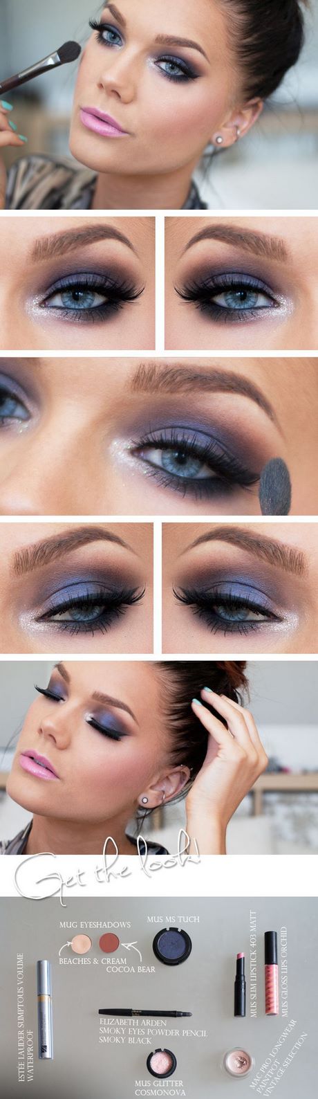 navy-smokey-eye-makeup-tutorial-07_16 Marine smokey eye make-up tutorial
