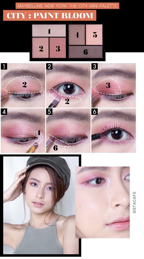 Nieuwe Jaar Make-up tutorial roze