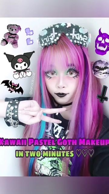 pastel-goth-makeup-tutorial-61 Pastel goth make-up tutorial