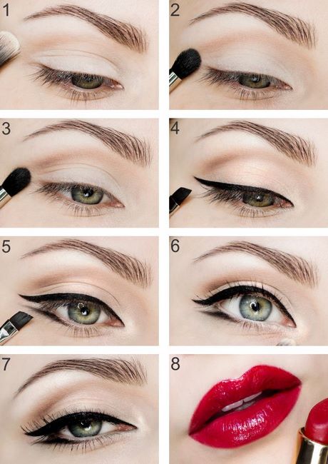 pin-up-style-makeup-tutorial-96 Pin up stijl make-up tutorial