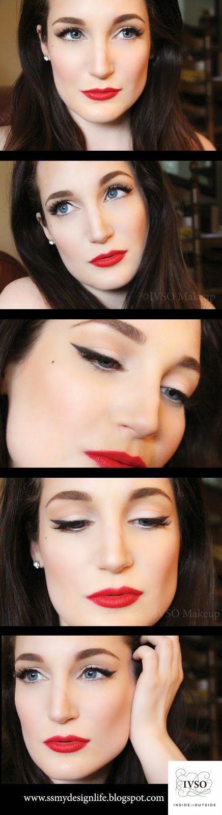 pin-up-style-makeup-tutorial-96_18 Pin up stijl make-up tutorial