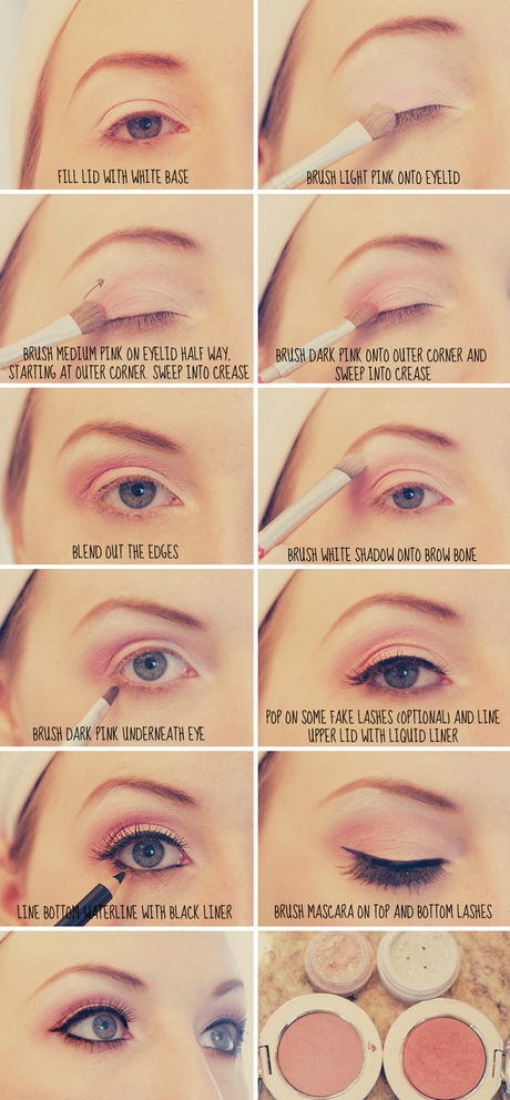 pinkish-makeup-tutorial-05 Roze make-up tutorial