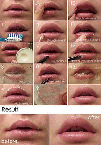 pouty-lips-makeup-tutorial-31_3 Pouty lips make-up tutorial