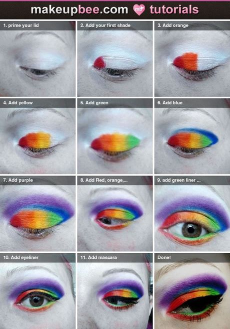 rainbow-eyeshadow-makeup-tutorial-49_11 Regenboog oogschaduw make-up tutorial