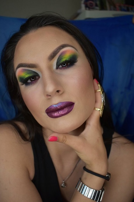 rainbow-eyeshadow-makeup-tutorial-49_6 Regenboog oogschaduw make-up tutorial